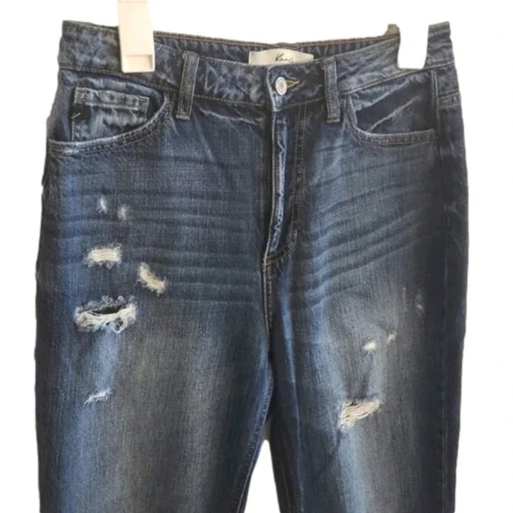 WOMENS Kancan dark wash distressed jeans size 7. - Picture 4 of 12
